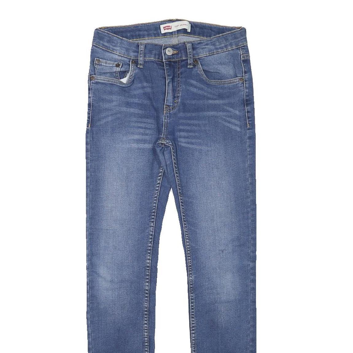 LEVI'S Mens Jeans Blue Slim Skinny Denim Medium W26 L29 Zip Cotton Blend
