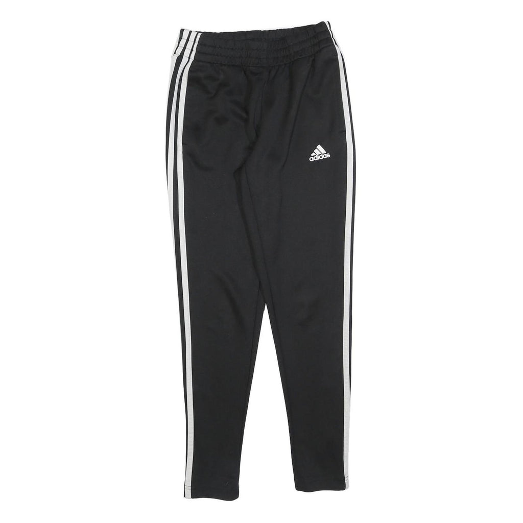 ADIDAS Womens Joggers Black & White Slim Tapered XS W25 L28 Athletic Bottoms