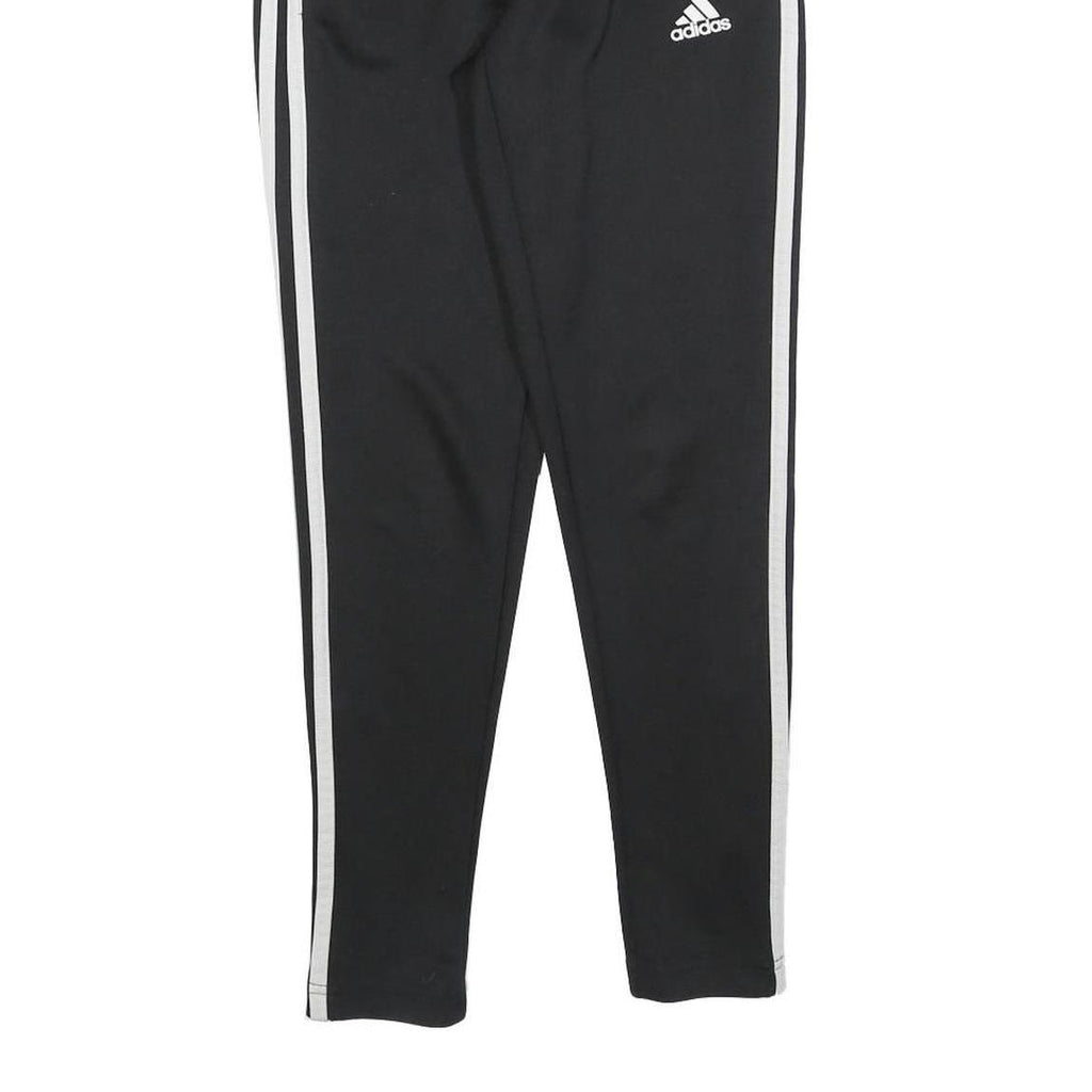 ADIDAS Womens Joggers Black & White Slim Tapered XS W25 L28 Athletic Bottoms