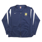 NIKE Mens Navy Blue Basketball Zip Jacket XL Polyester Blend Sports Team Logo