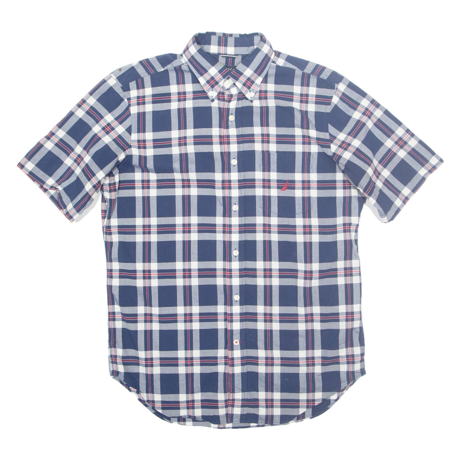 NAUTICA Mens Shirt Blue Check M