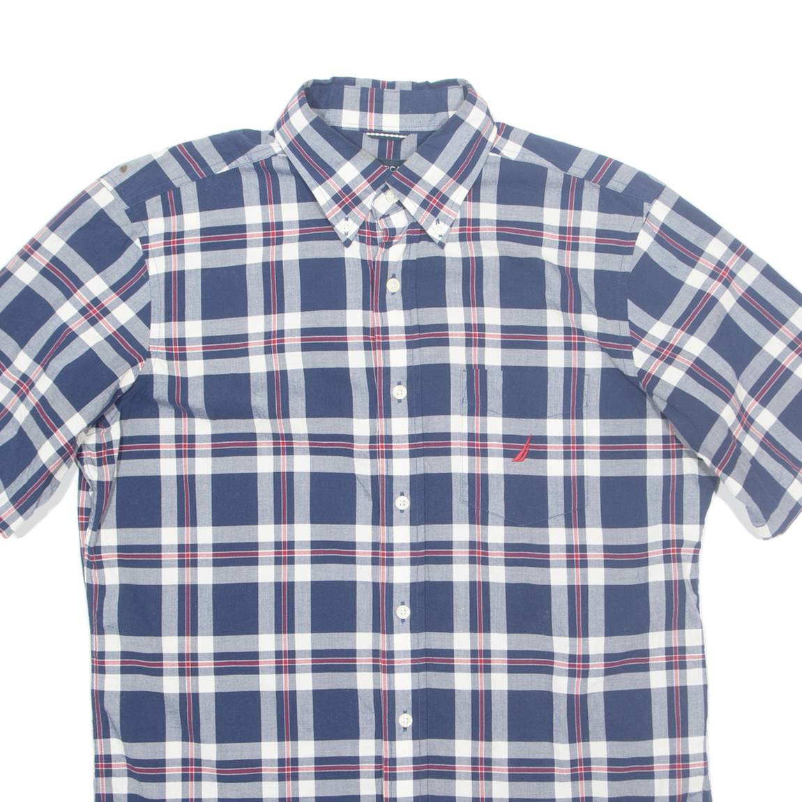NAUTICA Mens Shirt Blue Check M