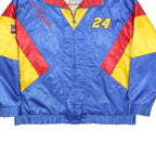 NUTMEG Mens Blue & Yellow Retro NASCAR Gordon 24 Nylon Jacket XL Zip Sportswear