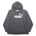 PUMA Womens Grey Hoodie 2XL Cotton Blend Pullover Casual Sportswear