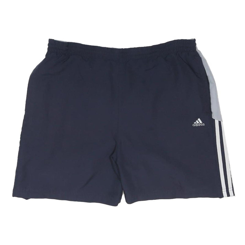 ADIDAS Mens Navy Blue Casual Shorts XL W36 Polyester Sportswear Athletic