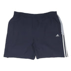 ADIDAS Mens Navy Blue Casual Shorts XL W36 Polyester Sportswear Athletic