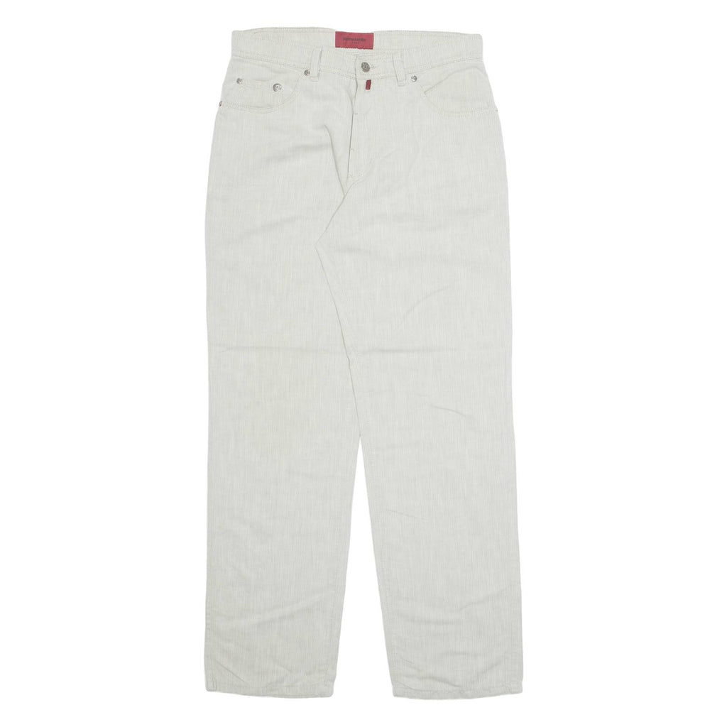 PIERRE CARDIN Mens Trousers Beige Regular Straight W30 L31