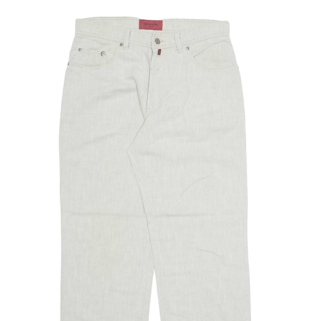 PIERRE CARDIN Mens Trousers Beige Regular Straight W30 L31