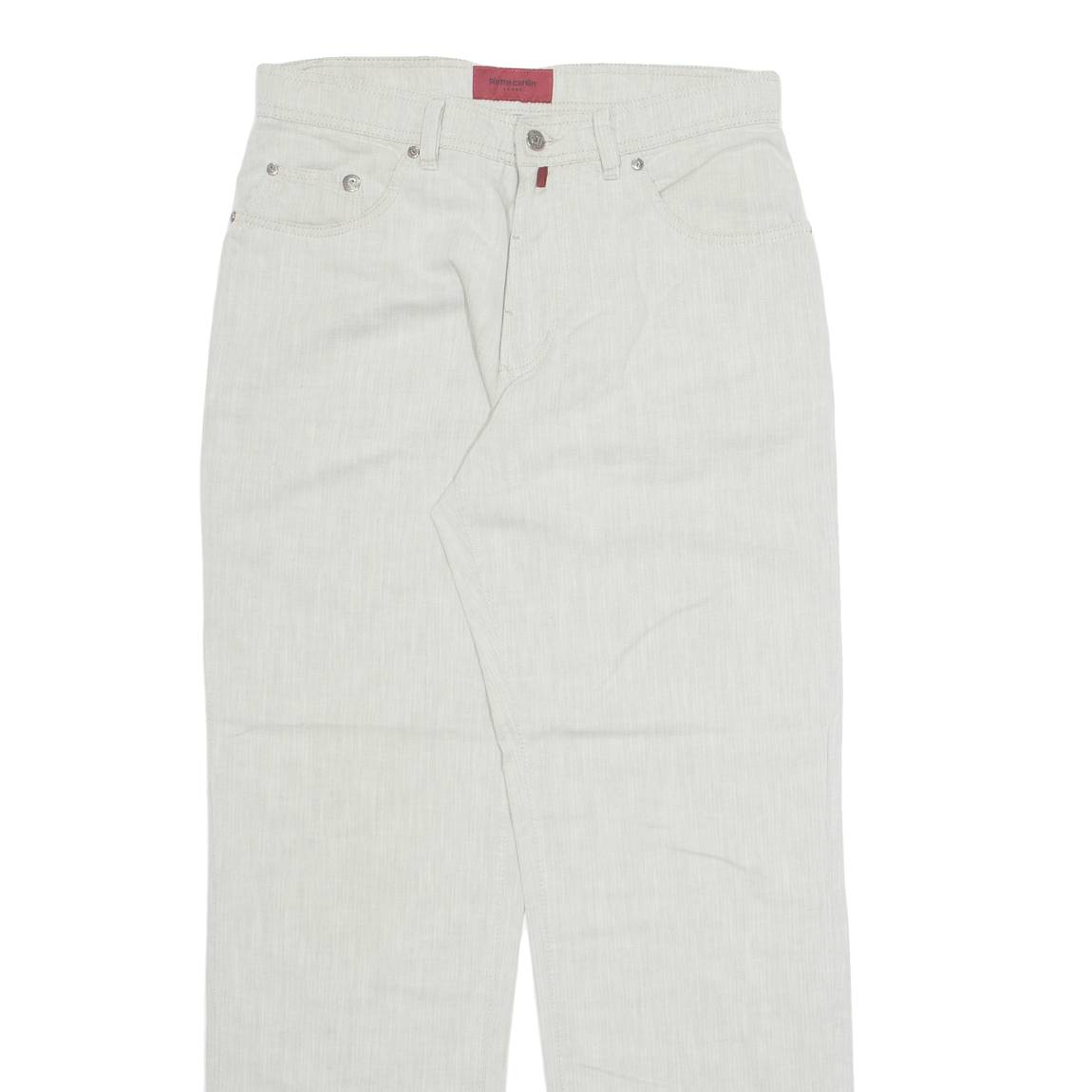 PIERRE CARDIN Mens Trousers Beige Regular Straight W30 L31