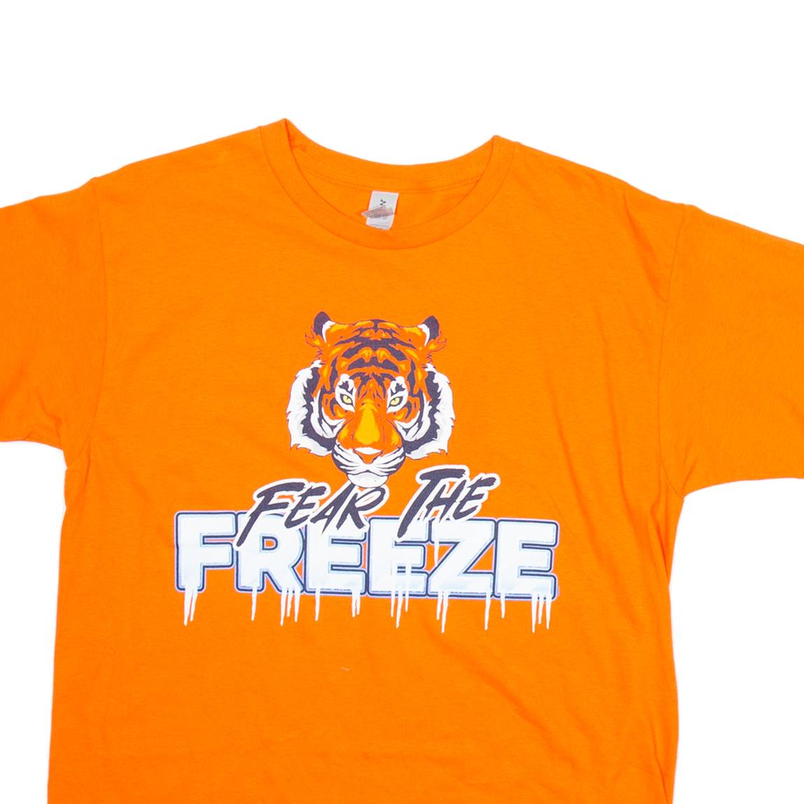 GILDAN Fear The Freeze Mens T-Shirt Orange XL