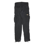 CARHARTT Mens Cotton Blend Black Regular Cargo Trousers W29 L34 Workwear Utility