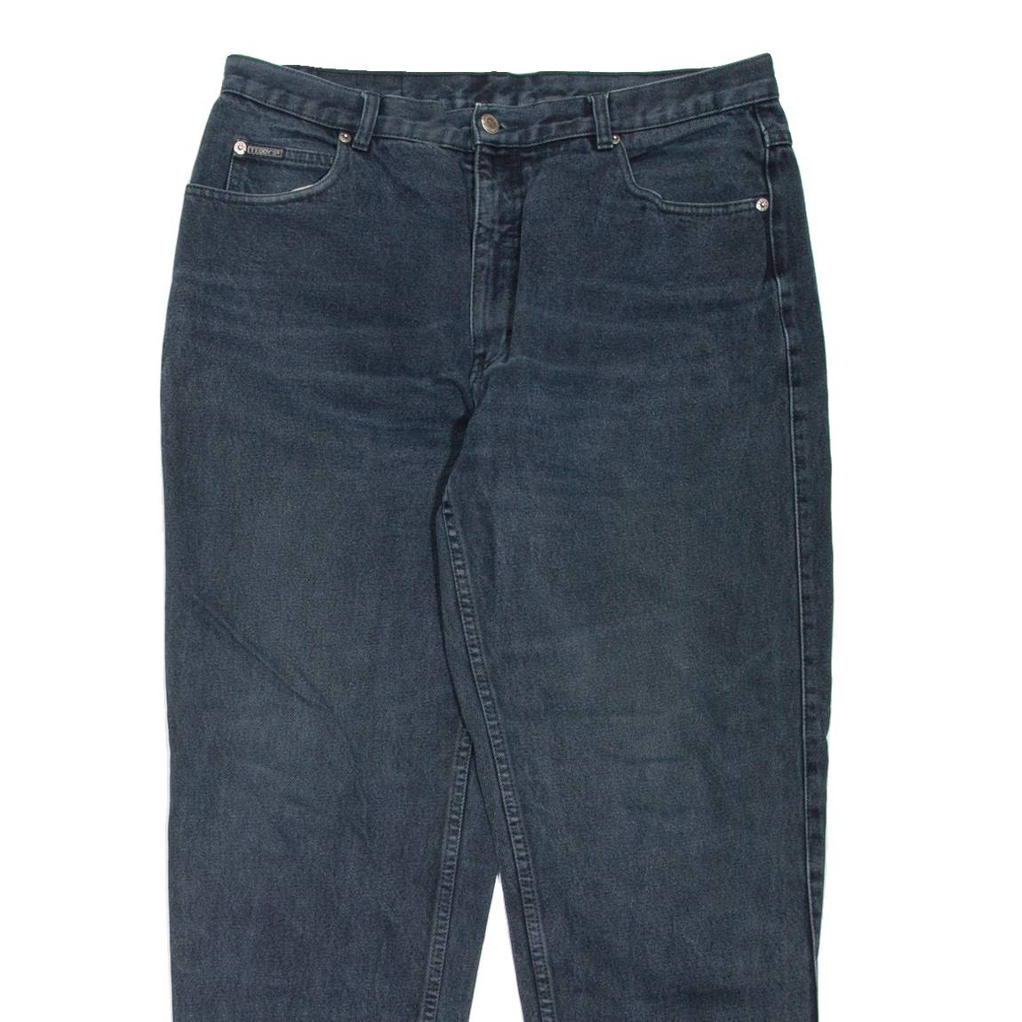 TEDDY'S Womens Jeans Black Regular Mom W33 L29