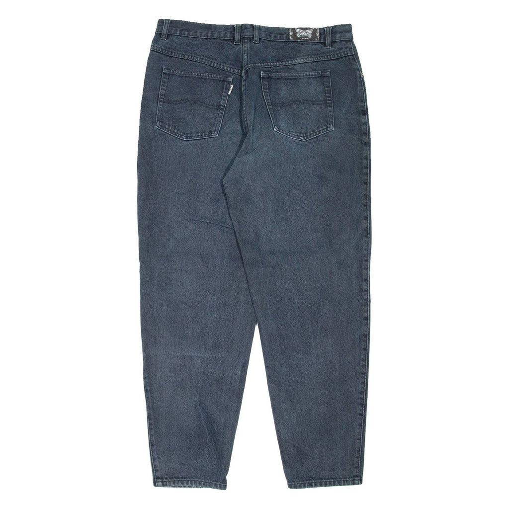 TEDDY'S Womens Jeans Black Regular Mom W33 L29