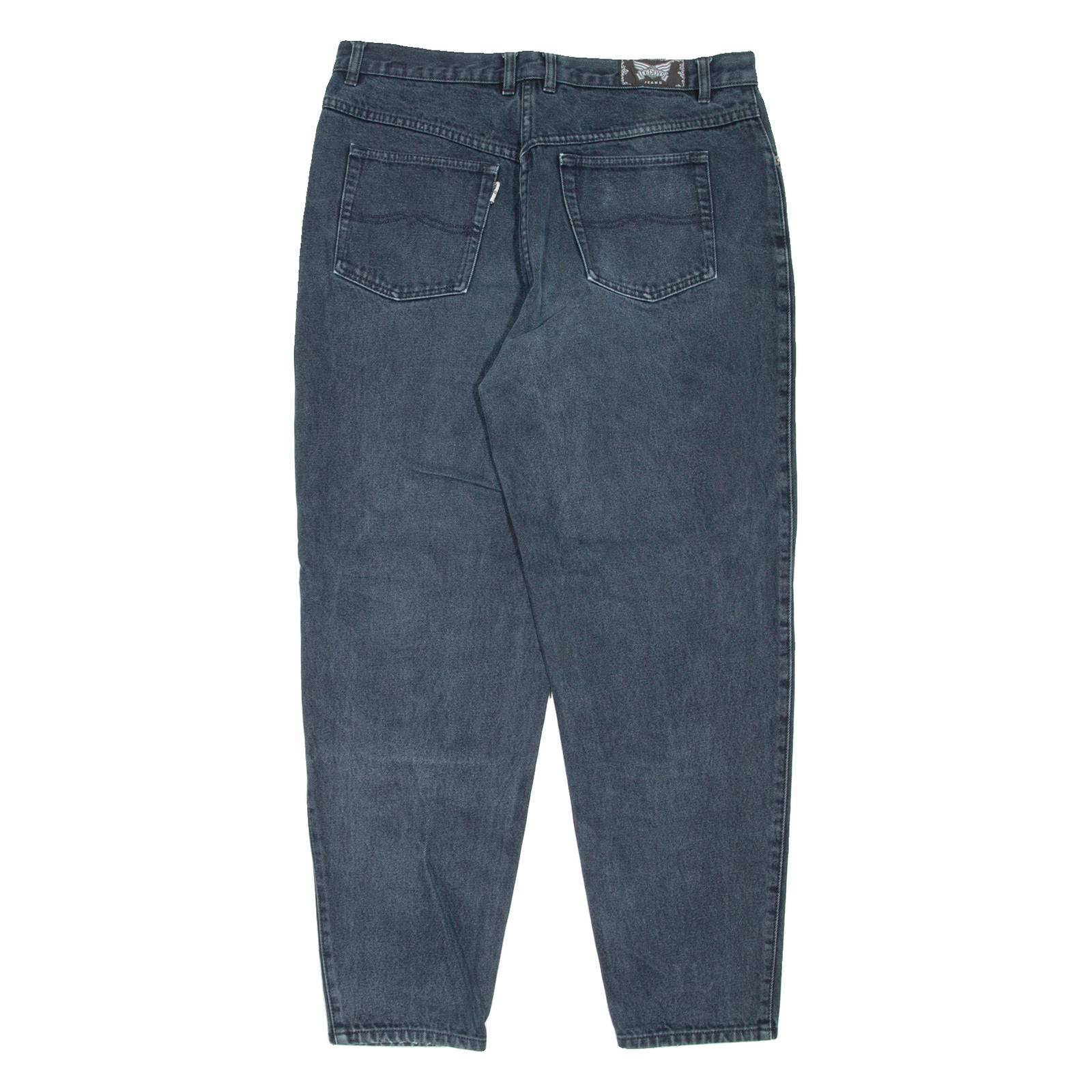 TEDDY'S Womens Jeans Black Regular Mom W33 L29
