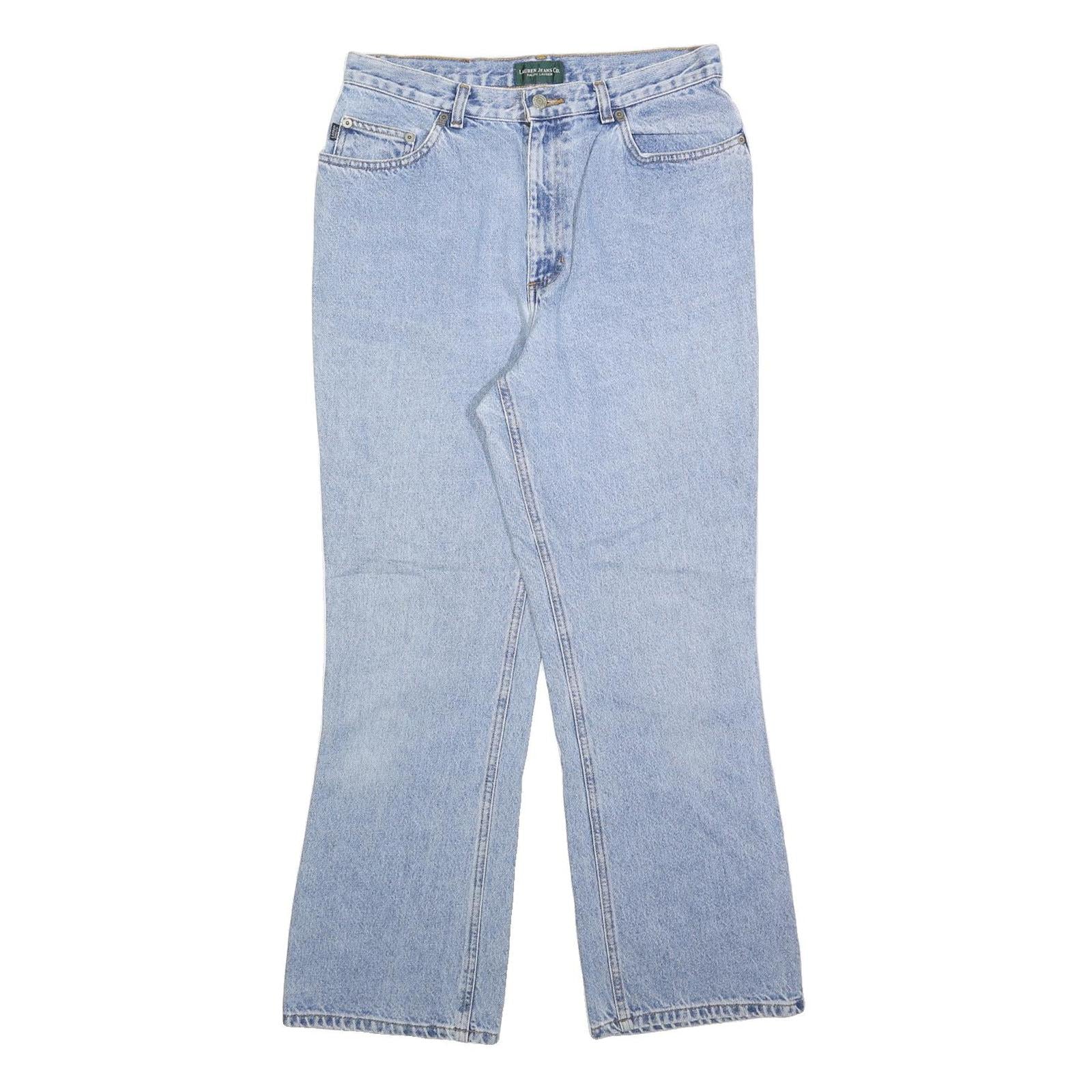 LAUREN RALPH LAUREN Womens Jeans Blue Regular Straight Denim Light W30 L30