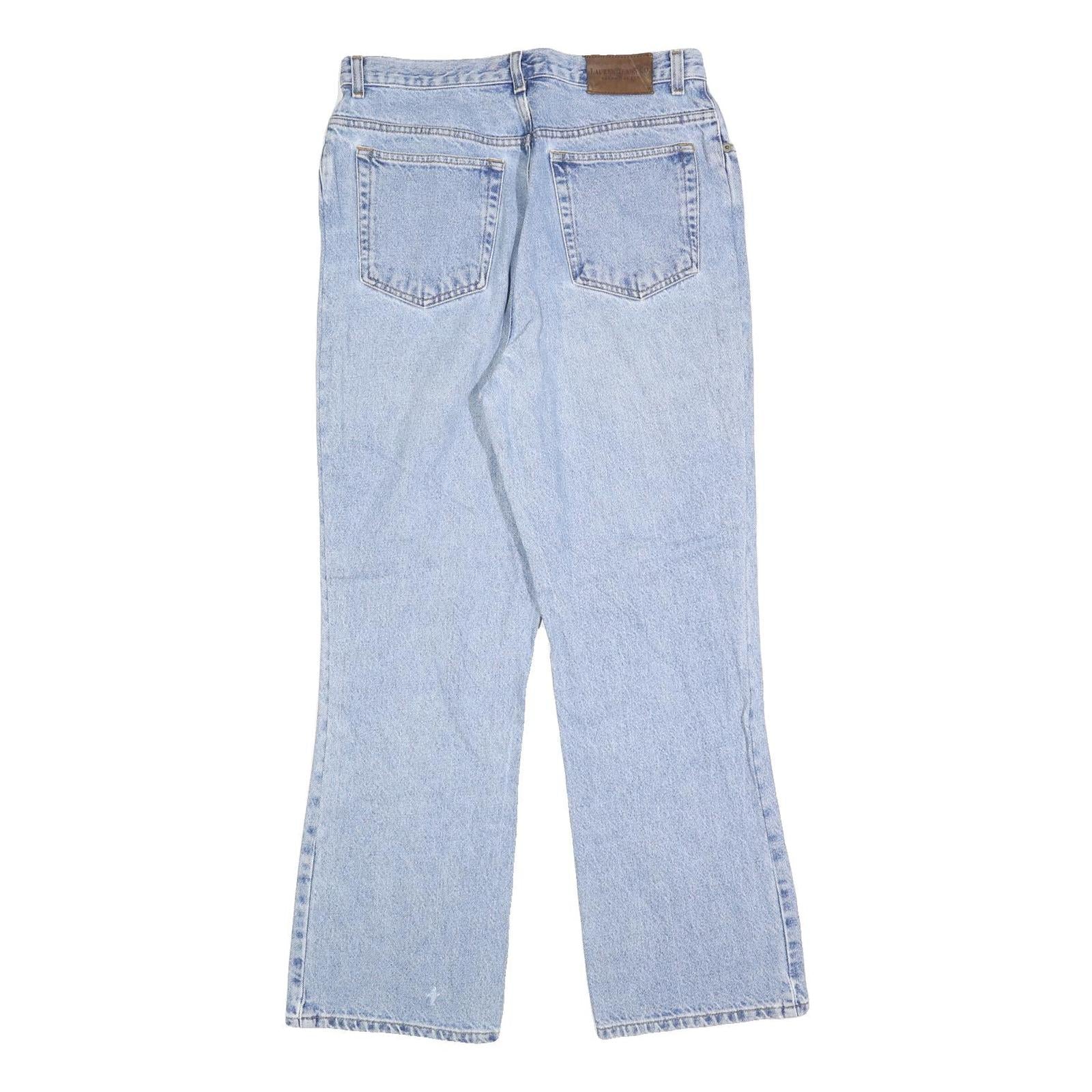 LAUREN RALPH LAUREN Womens Jeans Blue Regular Straight Denim Light W30 L30