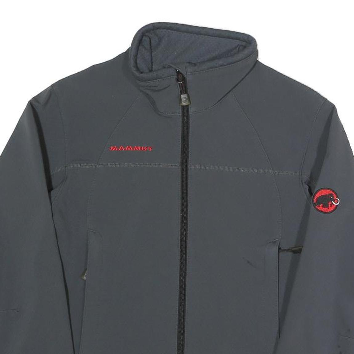 MAMMUT Womens Grey Softshell Jacket XS Polyester Blend Zip Outdoor Activewear