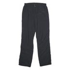 ME'RU Womens Polyester Black Regular Straight Trousers W30 L34 Casual Outdoor