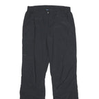 ME'RU Womens Polyester Black Regular Straight Trousers W30 L34 Casual Outdoor