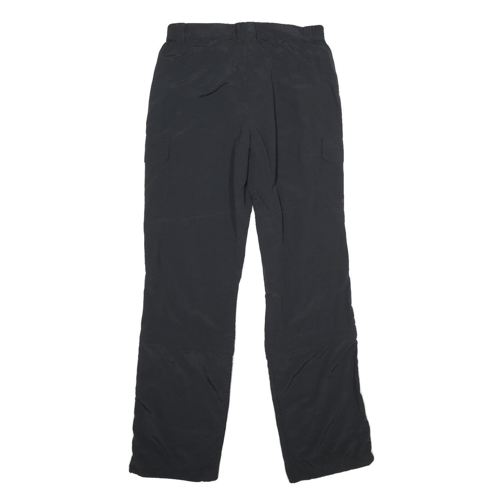 ME'RU Womens Polyester Black Regular Straight Trousers W30 L34 Casual Outdoor