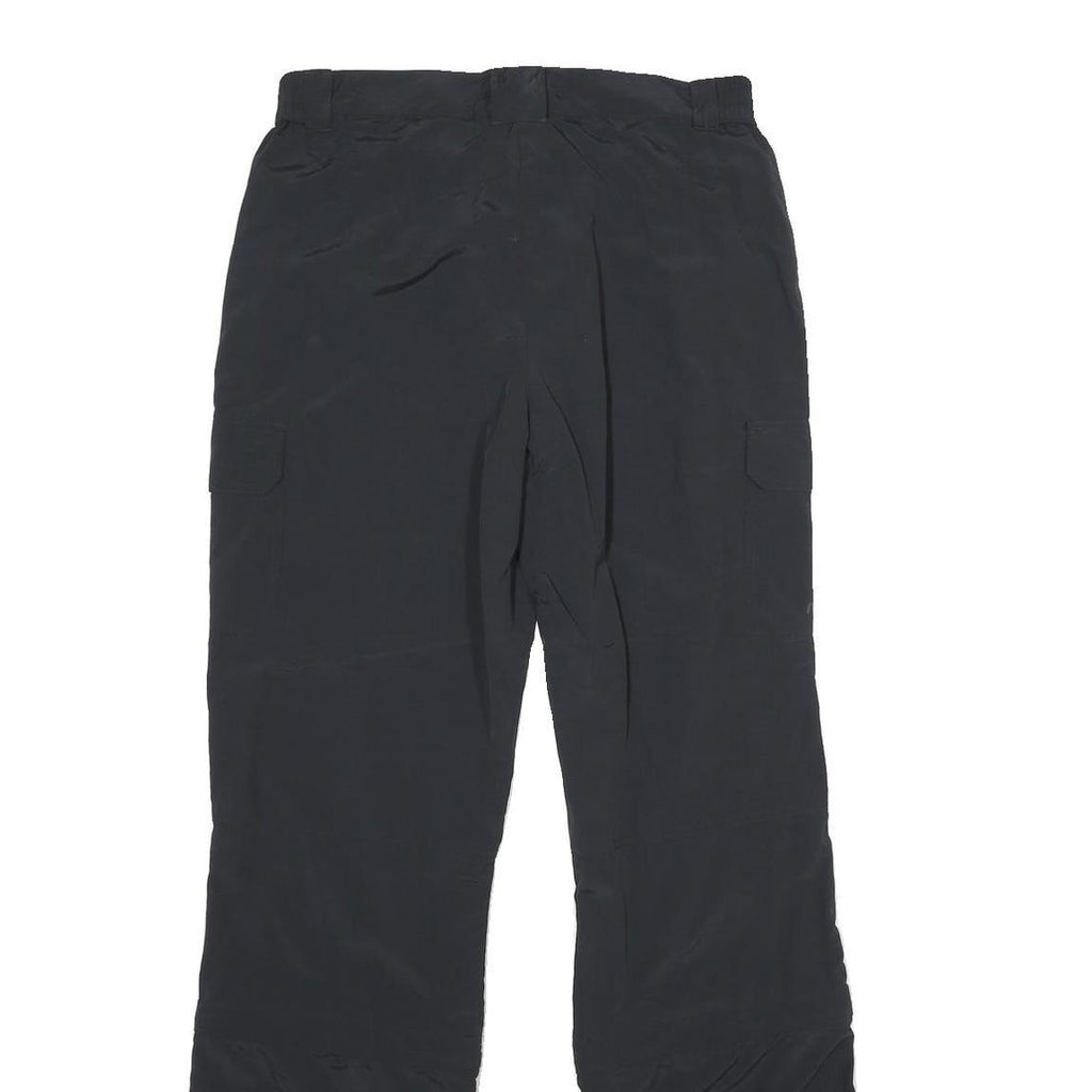 ME'RU Womens Polyester Black Regular Straight Trousers W30 L34 Casual Outdoor