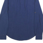 LEVI'S Womens Blue Shirt S Cotton Long Sleeve Button Closure Polka Dot Print