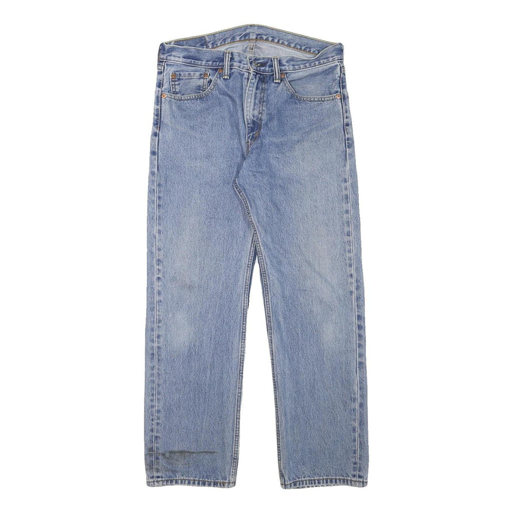 LEVI'S 505 Mens Jeans Blue Regular Straight Denim Medium W32 L28 Classic Fit