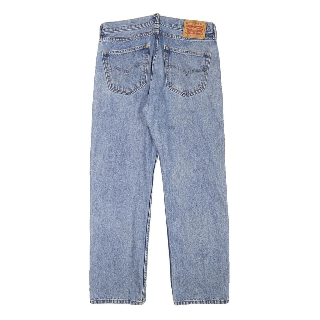 LEVI'S 505 Mens Jeans Blue Regular Straight Denim Medium W32 L28 Classic Fit
