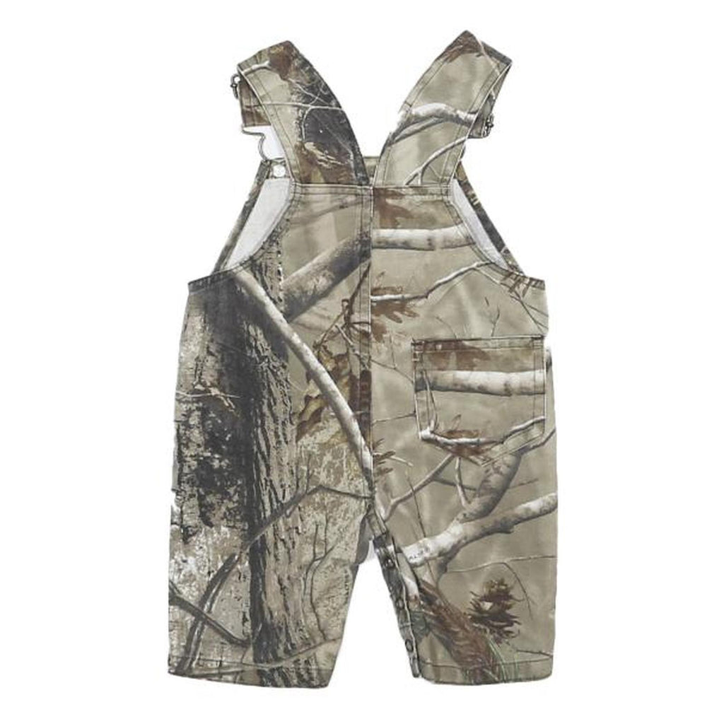PRO BASS SHOP Boys Green Brown Camouflage Cotton Blend Dungarees 6 Months XXS