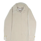 MAX MARA Womens Beige Button Jacket M Polyester Plain Elegant Classic Fit