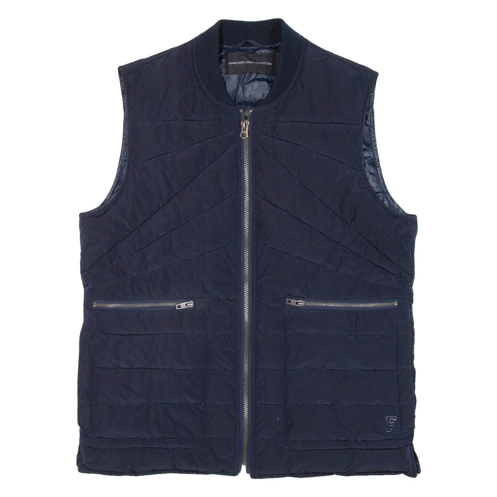 FRENCH CONNECTION Insulated Mens Puffer Gilet Blue M