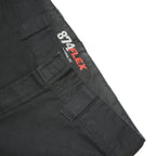 DICKIES Mens Black Cotton Blend Regular Fit Straight Trousers W30 L28 Functional