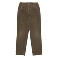 CHER Womens Cotton Blend Brown Regular Straight Trousers W28 L30 Casual Comfort