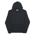 PUMA Mens Black Cotton Blend Pullover Hoodie M Minimal Logo Casual Wear
