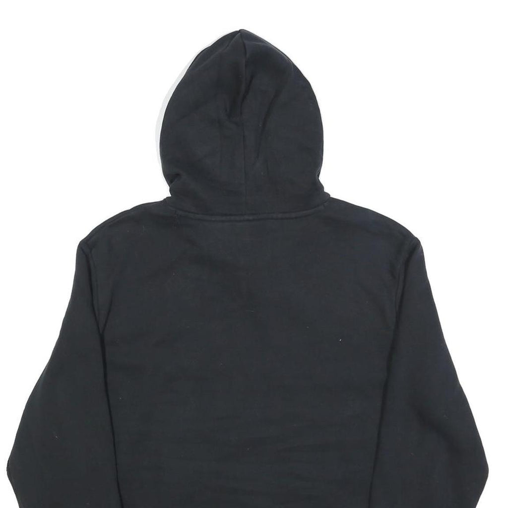 PUMA Mens Black Cotton Blend Pullover Hoodie M Minimal Logo Casual Wear