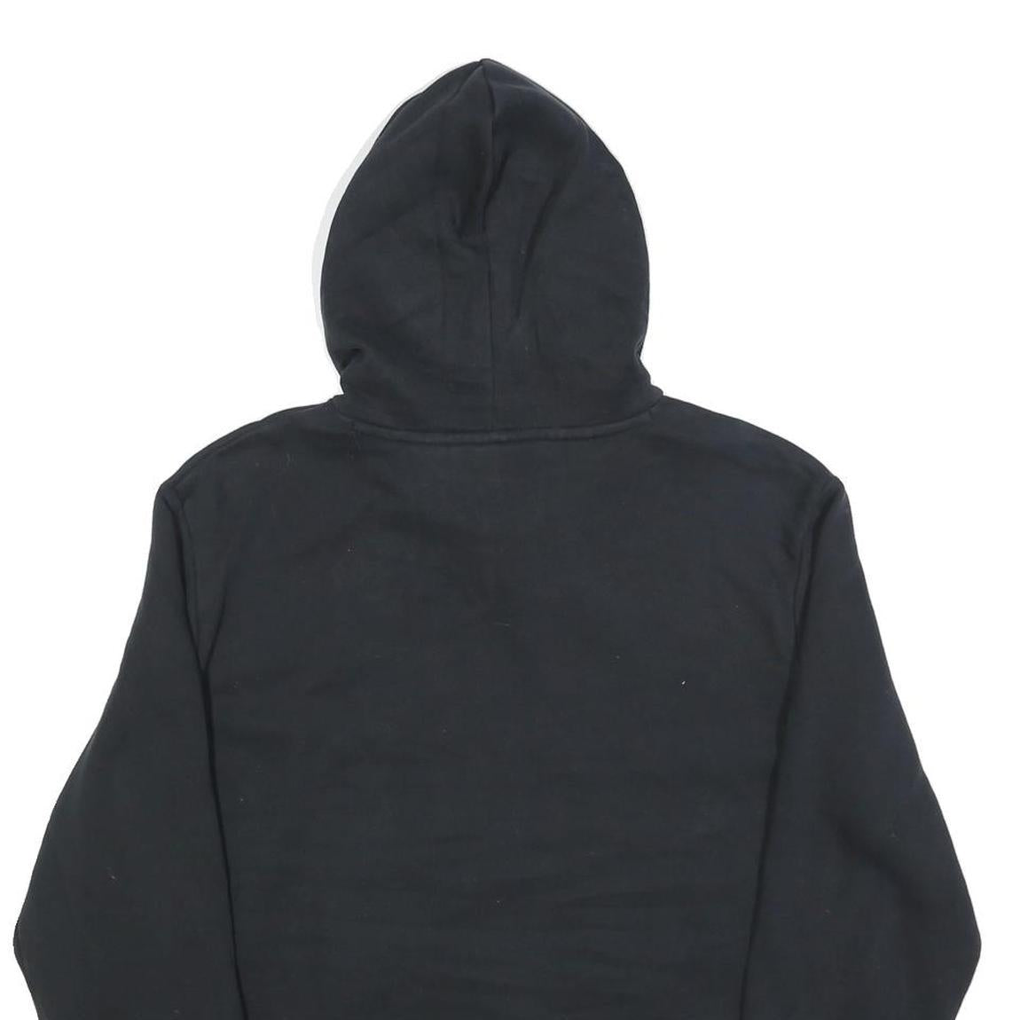 PUMA Mens Black Cotton Blend Pullover Hoodie M Minimal Logo Casual Wear