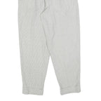 Womens Regular Fit Light Grey Zip Closure Trousers W26 L28 Pleated Cuffed