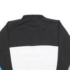 DKNY Womens Black & White Blue Colourblock Pullover S Sweatshirt Half Zip