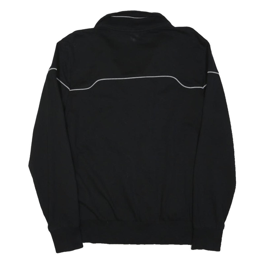 HUGO BOSS Mens Black Jacket M Polyester Blend Zip Plain Casual Outerwear