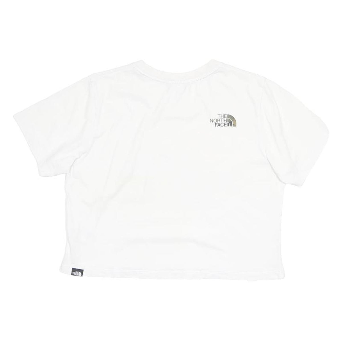 THE NORTH FACE Womens White & Camouflage Logo Graphic T-Shirt S Short Sleeve