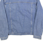 TOP TEX Mens Blue Denim Button Jacket L Cotton Classic Casual Vintage