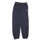 CHAMPION Mens Joggers Navy Blue S W26 L30 Cotton Blend Slim Tapered Logo