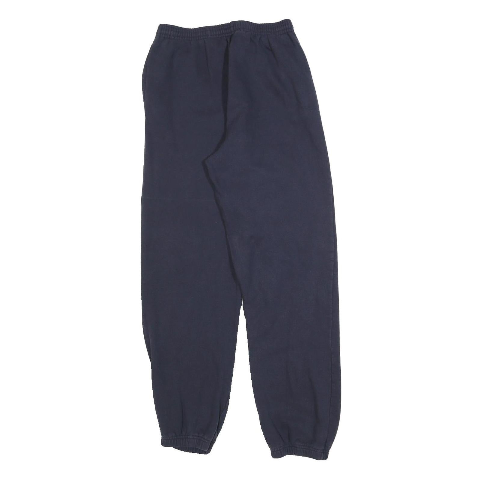 CHAMPION Mens Joggers Navy Blue S W26 L30 Cotton Blend Slim Tapered Logo