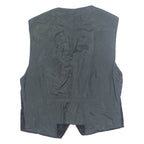 Womens Waistcoat Black V-Neck Sleeveless M