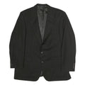 BURBERRY Mens Black Pinstripe Classic Cotton Blazer Jacket XL Formal Office