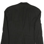 BURBERRY Mens Black Pinstripe Classic Cotton Blazer Jacket XL Formal Office
