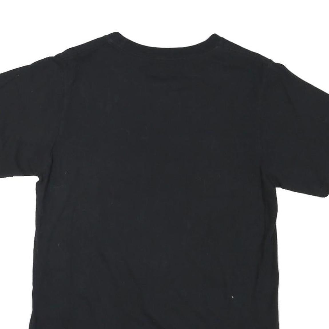 ADIDAS Mens Black Yellow Graphic T-Shirt S Short Sleeve Crew Neck Cotton Blend