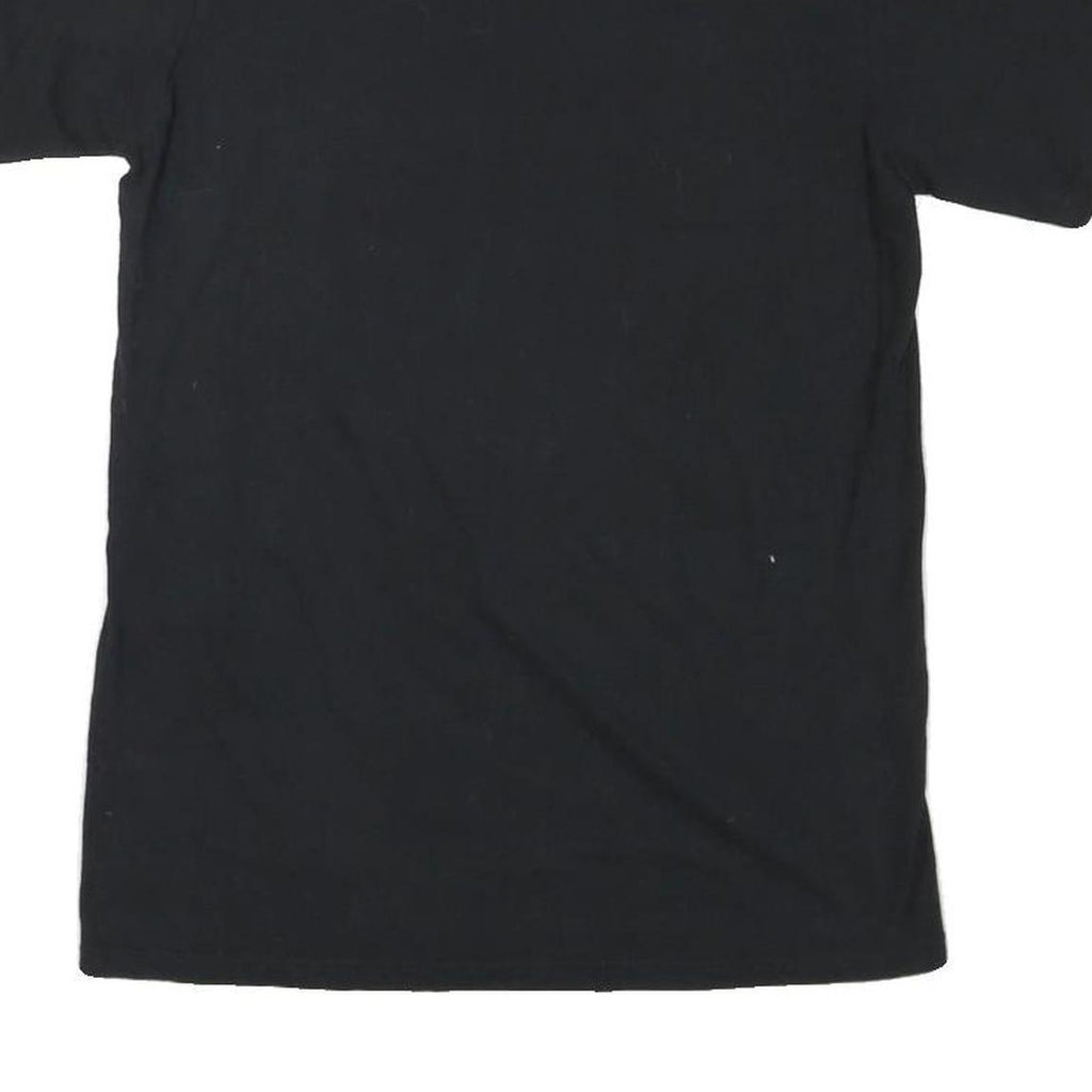 ADIDAS Mens Black Yellow Graphic T-Shirt S Short Sleeve Crew Neck Cotton Blend