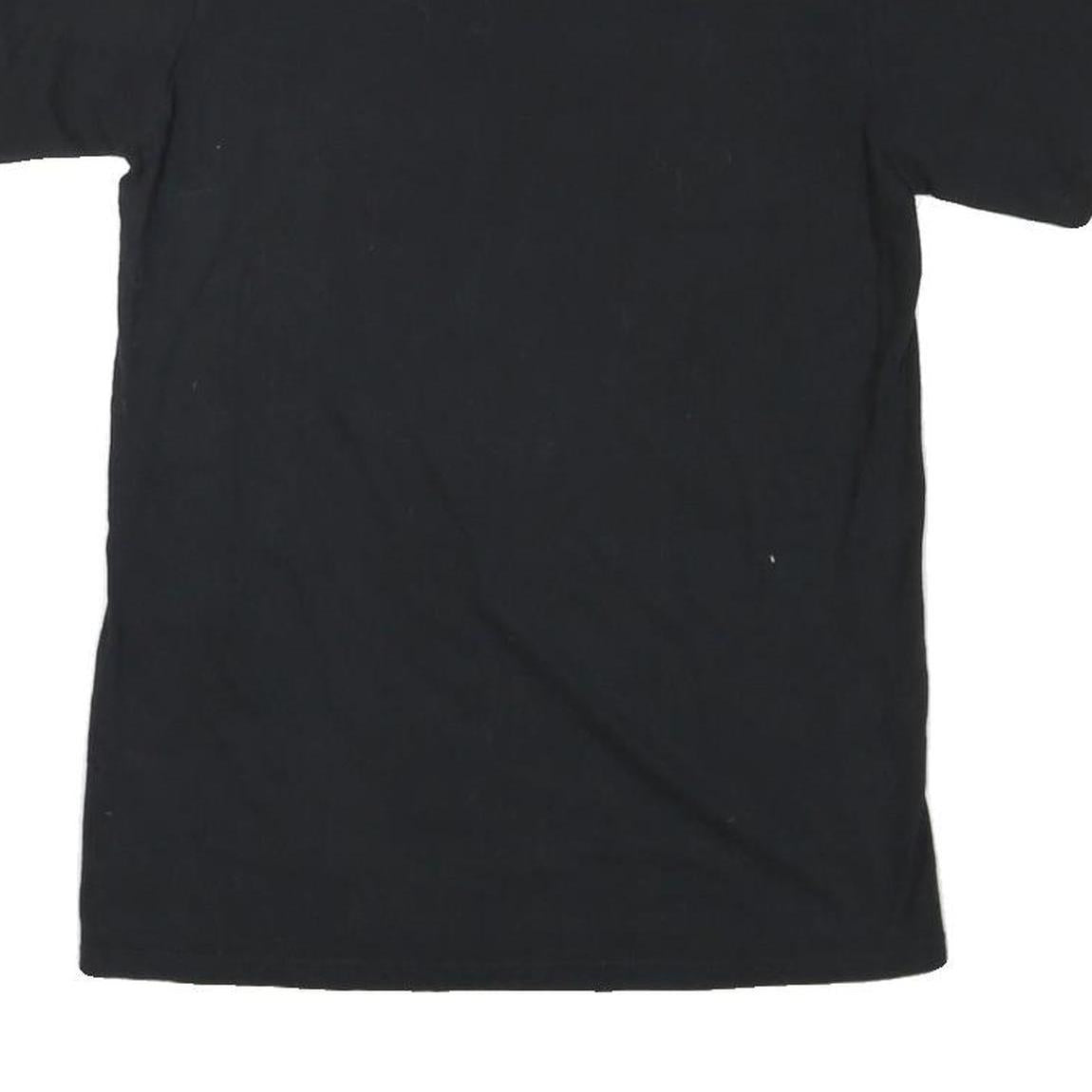 ADIDAS Mens Black Yellow Graphic T-Shirt S Short Sleeve Crew Neck Cotton Blend