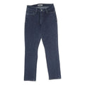 LEVI'S Womens Slim Skinny Blue Denim Cotton W28 L27 Studded Detail Zip
